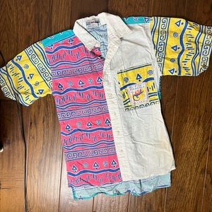 Kids Butiki Beach Button up | Puerto Rico
